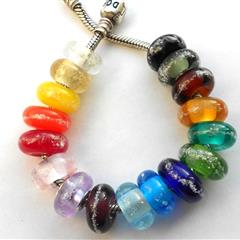 Glasbedel massief uni-kleur