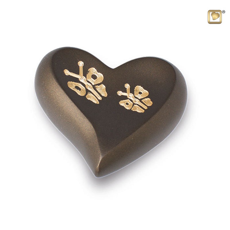 Urn Butterfly keepsake hart