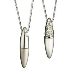 Eclips organisch motief zilver
