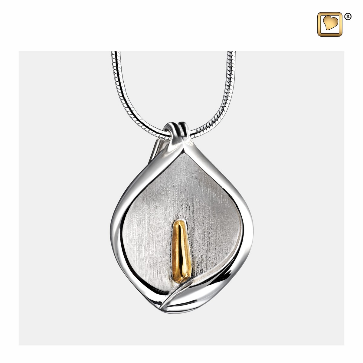 CalaLily Ashes Pendant Bru silver&gold Vermeil